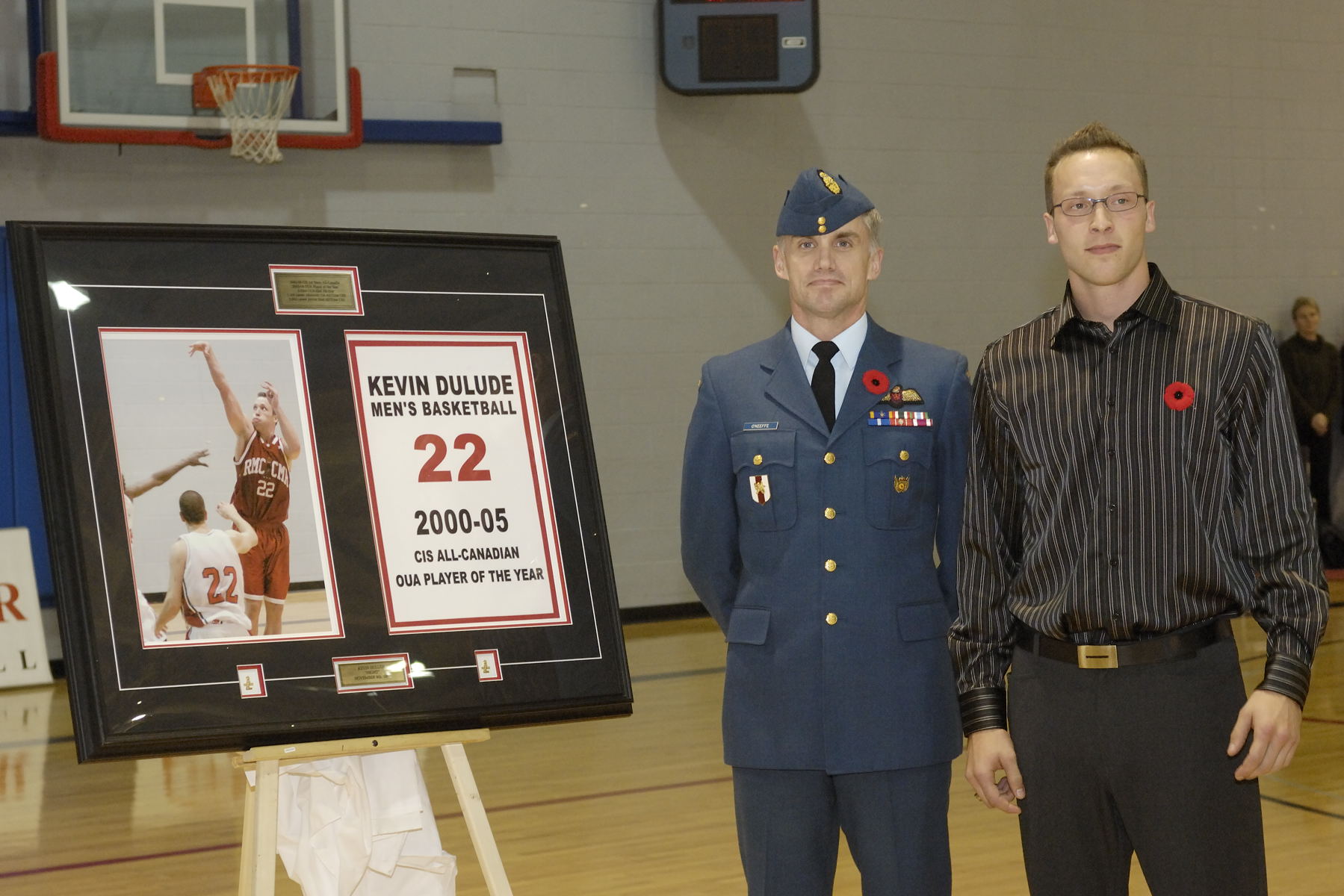 RMC Chief of Staff LCol Tony O'Keeffe and Kevin Dulude