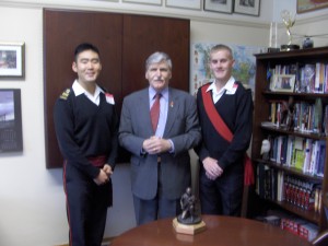 RMC Cadets with 7860 Senator Dallaire CMR RMC 1969