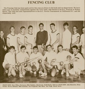 Fencing Club from Log 1976