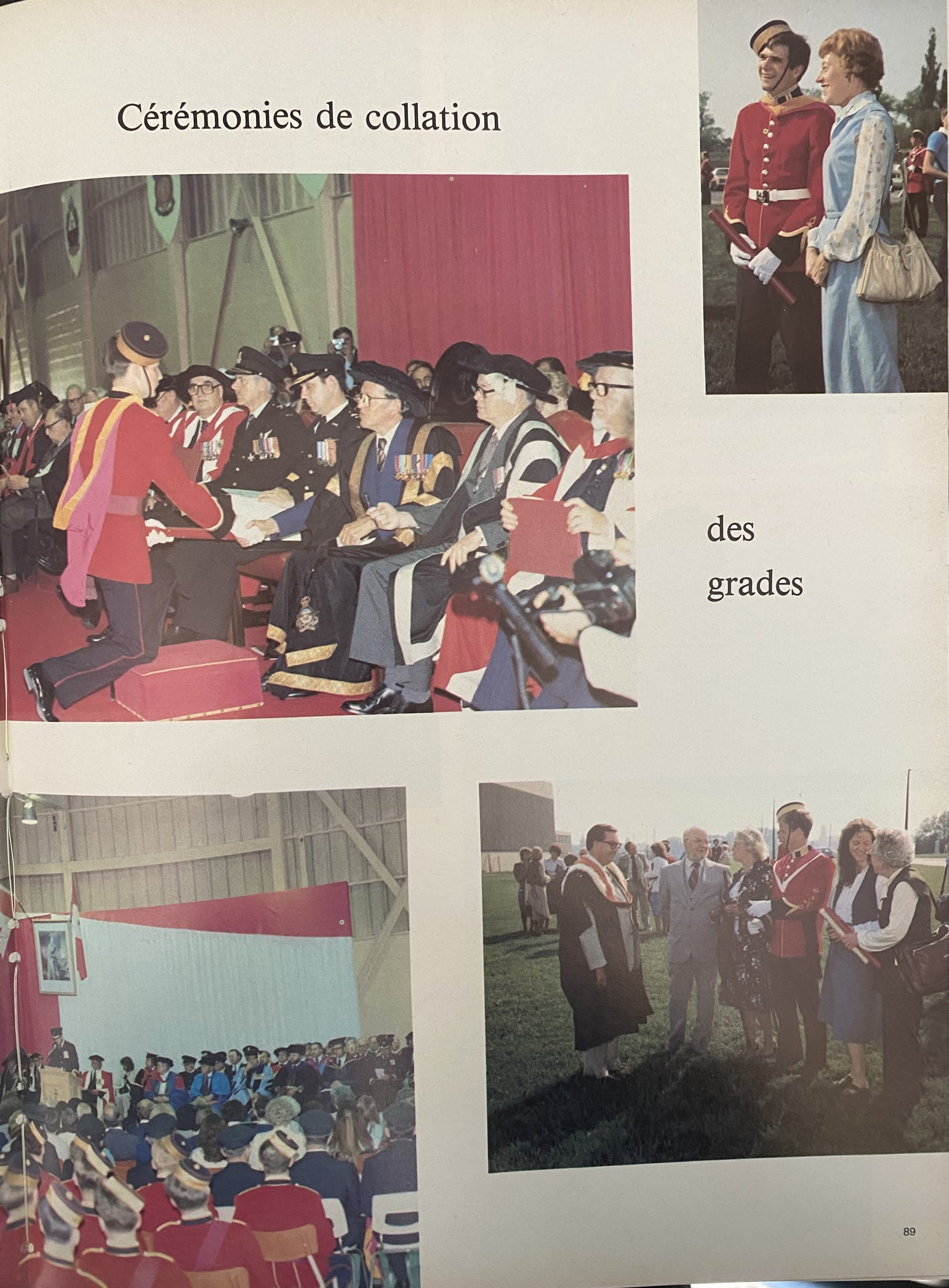 Images from the RMC convocation and graduation parade, 1980