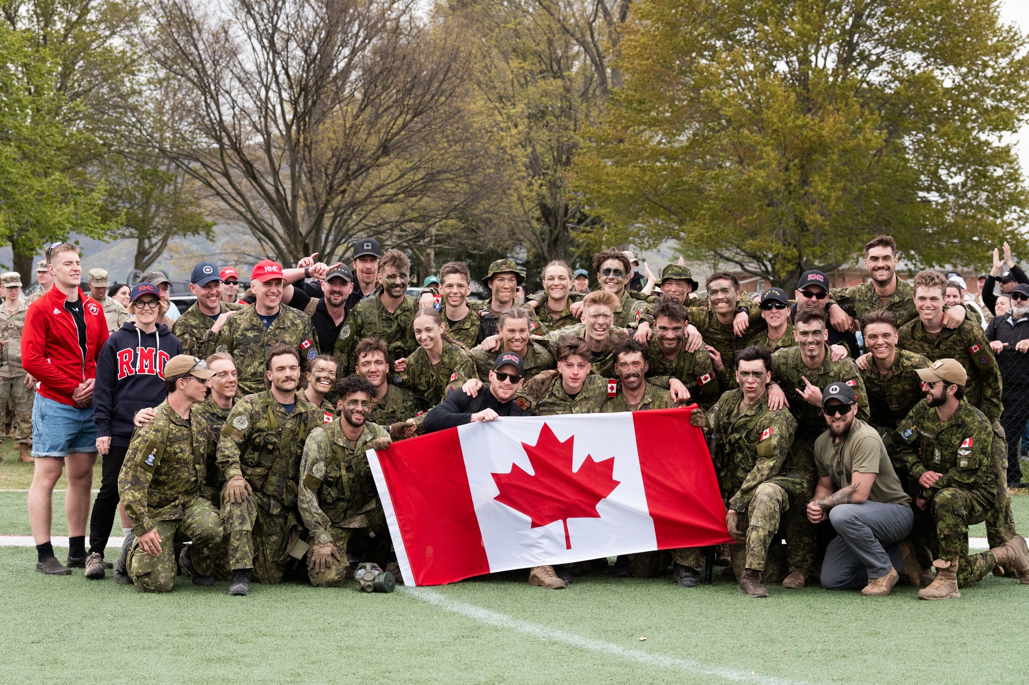 The Royal Military College of Canada (RMC Kingston) places 2nd amongst 48 participating
teams from 15 countries at the 57th Annual Sandhurst Military Skills Competition, held
at the United States Military Academy (USMA) at West Point, N.Y., on Saturday,
April 27, 2024. Photos by: Capt J. Farlam
/
Le Collège militaire royal du Canada (CMR Kingston) a fini en 2è place à la 57 e Compétition
d’adresse militaire Sandhurst, qui a eu lieu à l’United States Military Academy
(USMA) de West Point, samedi, l